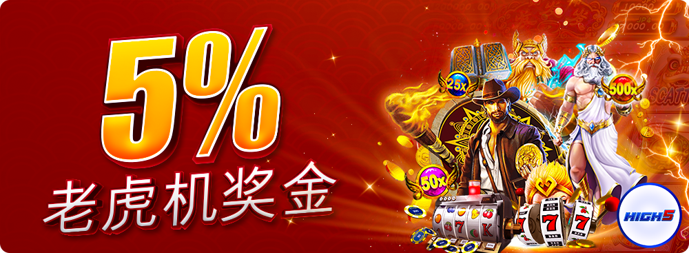 5% 老虎机奖金