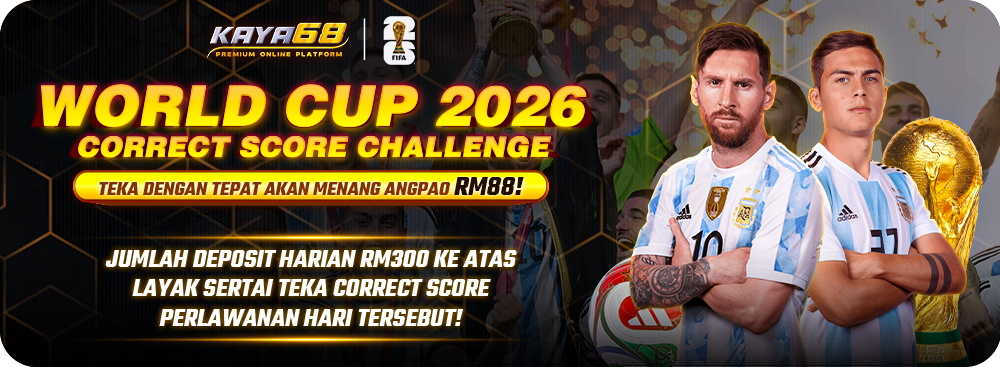 KAYA68 CABARAN WORLD CUP 2026 CORRECT SCORE