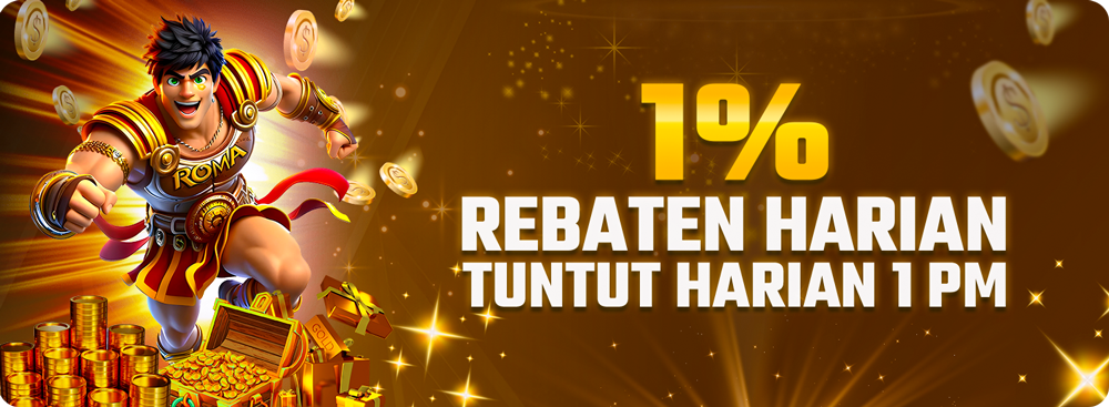 REBAT HARIAN SEHINGGA 1%