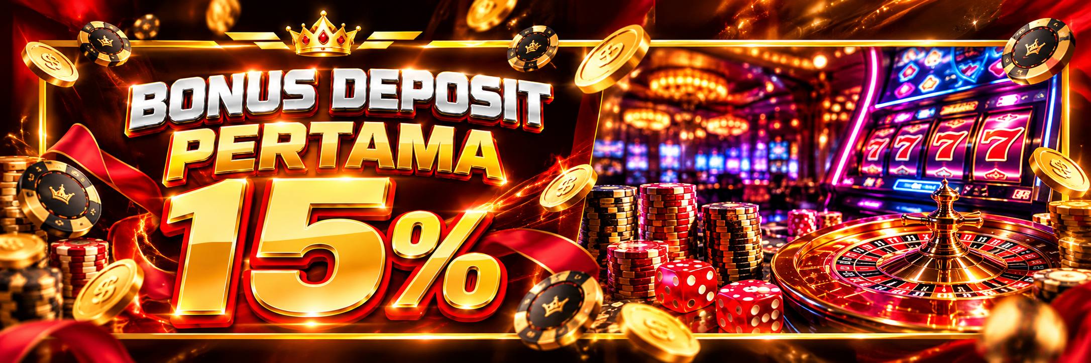 BONUS DEPOSIT PERTAMA 15%