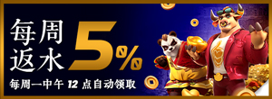 每周返水 5%